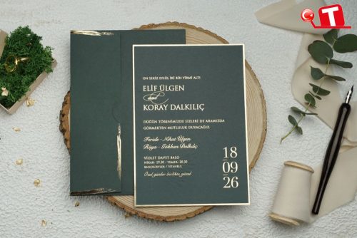 Ekonomik Düğün Davetiyesi 9317 (stk)