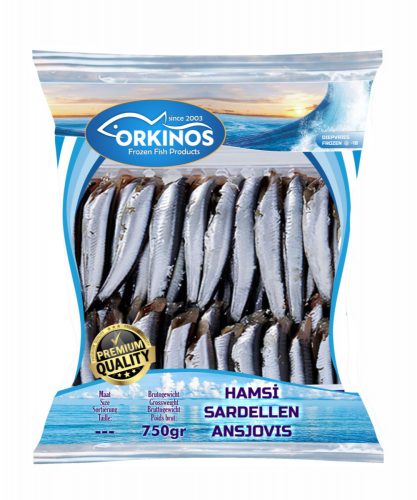 TEMİZLENMİŞ HAMSİ  750 gr (1 karton / 12 Stk)