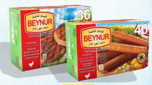 Beynur tavuk frikandel ve hamburger 2 paket