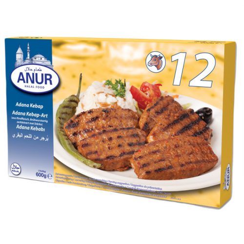 Anur Adana Kebap 12 adet 600 gr